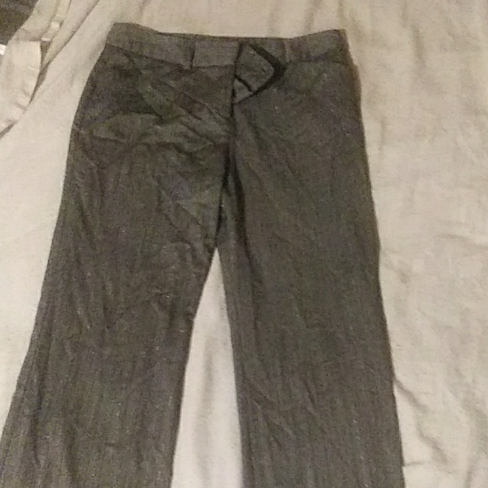 Gray dress pants.